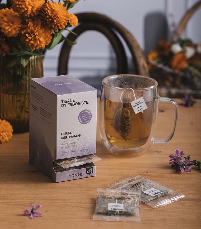 Tisane d'herboriste Bio - Fleurs des champs 15 sachets x6 Horae