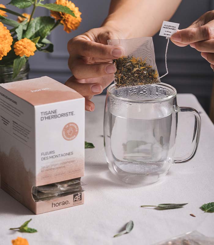 Tisane d'herboriste Bio - Fleurs des montagnes 15 sachets x6 Horae