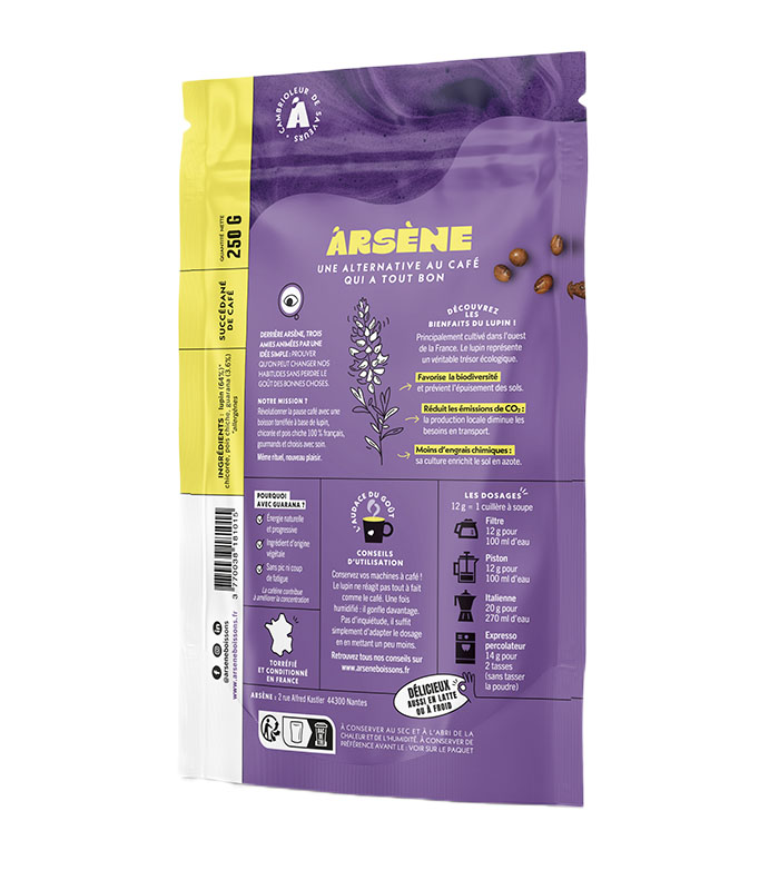 Alternative Café avec caféine 250g X6 ARSENE