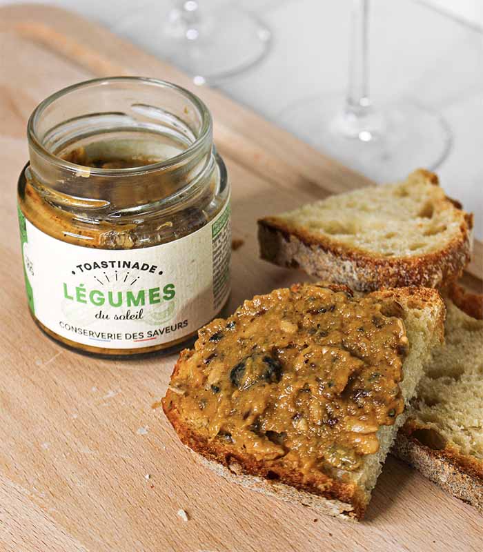 Toastinade de légumes du soleil bio 90g x12 La Conserverie des Saveurs