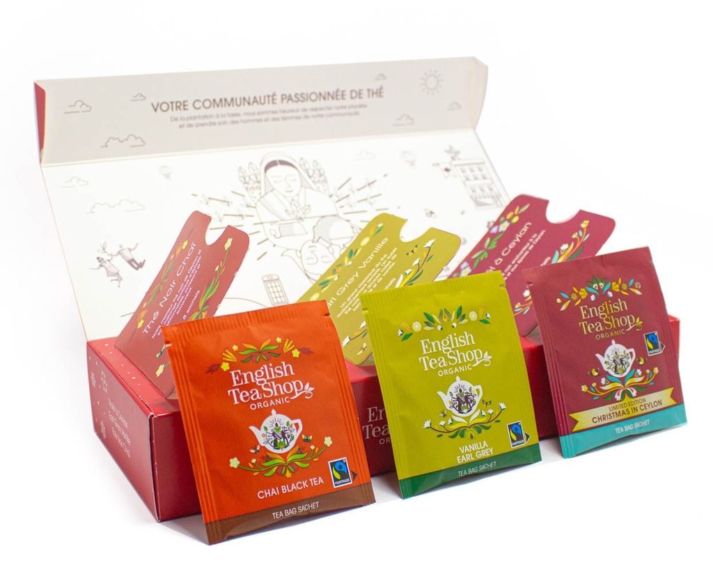 Coffret Délices Noël Rouge Bio 24 sachets x6