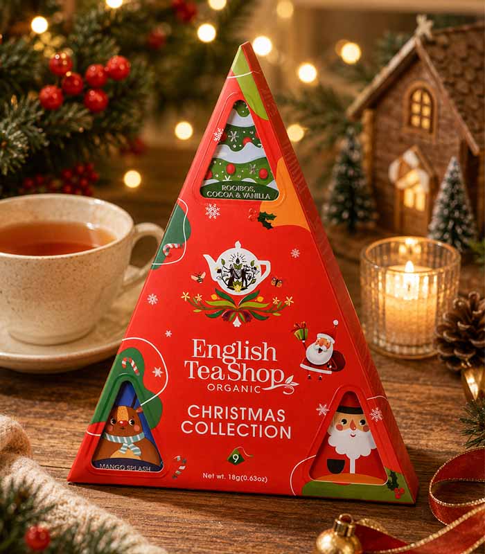 Coffret pyramide de Noël - 9 sachets pyramides - 3 mélanges bio x6 ETS