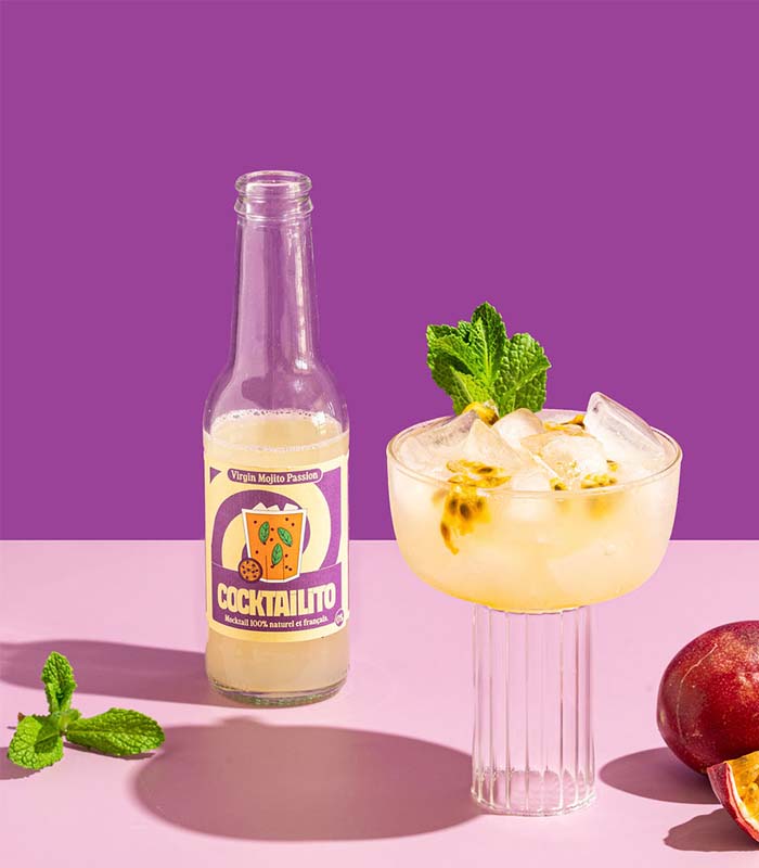 Pack 4 Virgin Mojito Passion 200ml (0% Alc.) - x6 Cocktailito