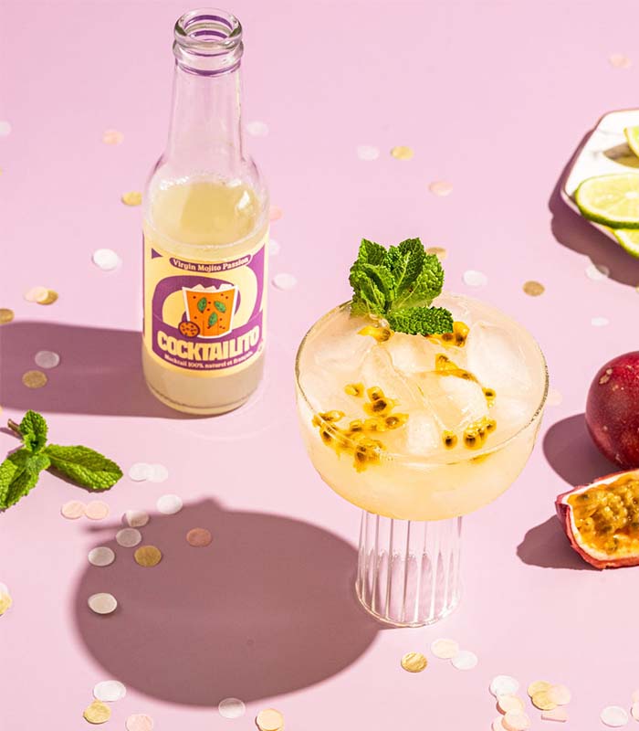 Pack 4 Virgin Mojito Passion 200ml (0% Alc.) - x6 Cocktailito