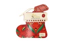 Chaussette de Noël rouge - 8 sachets - 4 mélanges bio x8 STS