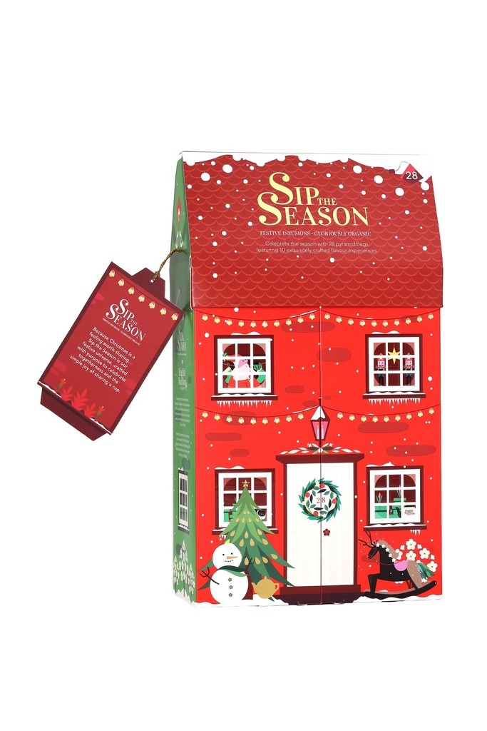 Coffret de thés et infusions - Le cottage - 28 sachets pyramides - 10 mélanges bio x6 STS