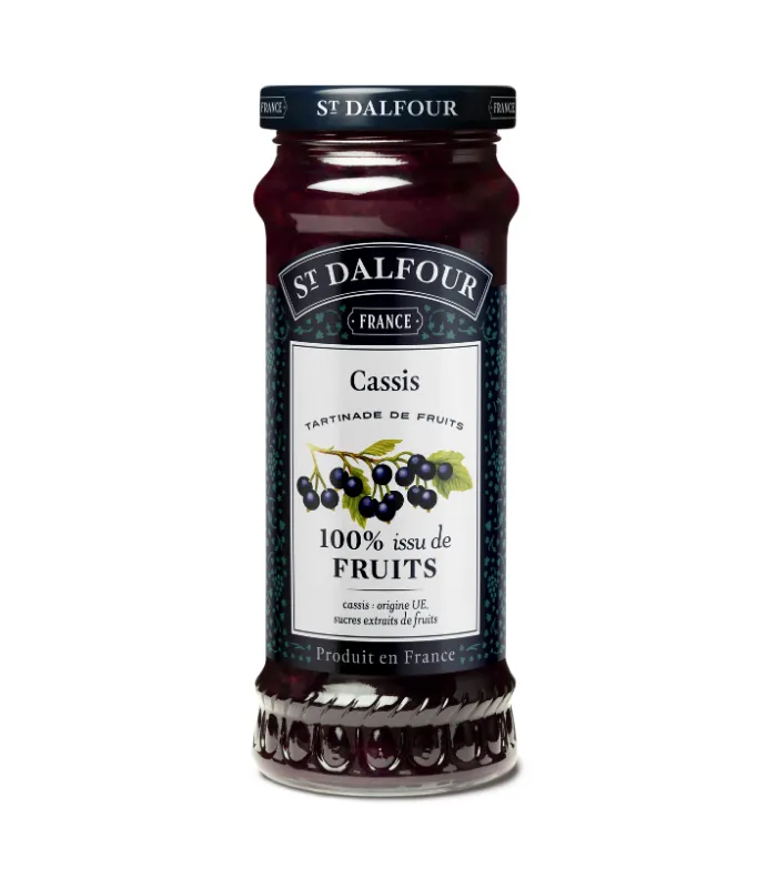 Tartinade de fruits Cassis 284g x6 St Dalfour