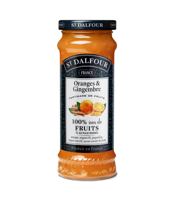 Tartinade de fruits Orange/Gingembre 284g x6 St Dalfour