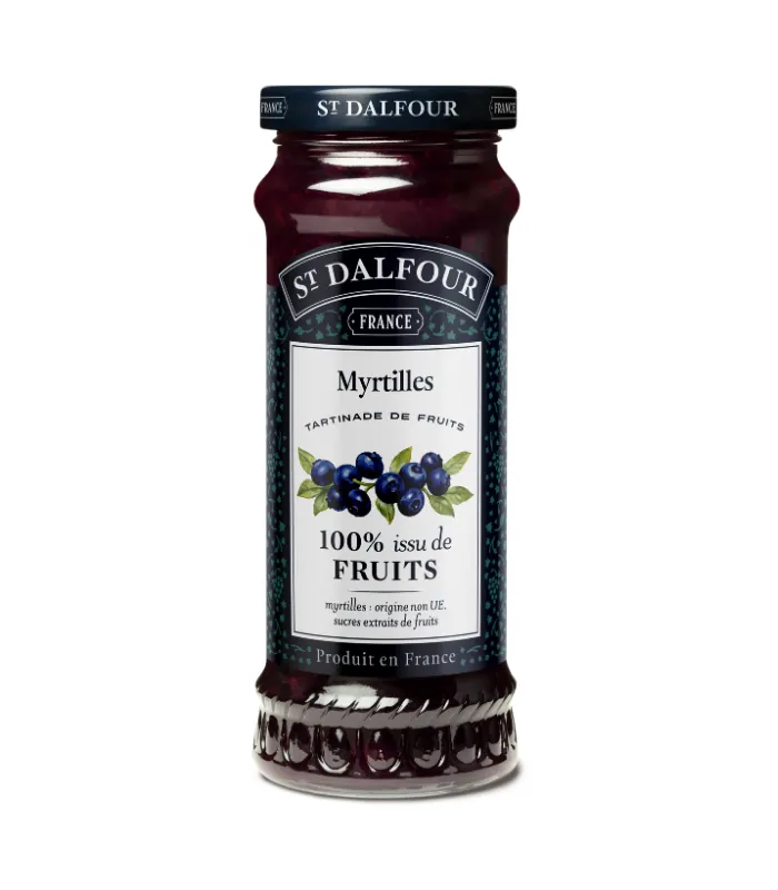 Tartinade de fruits Myrtille 284g x6 St Dalfour
