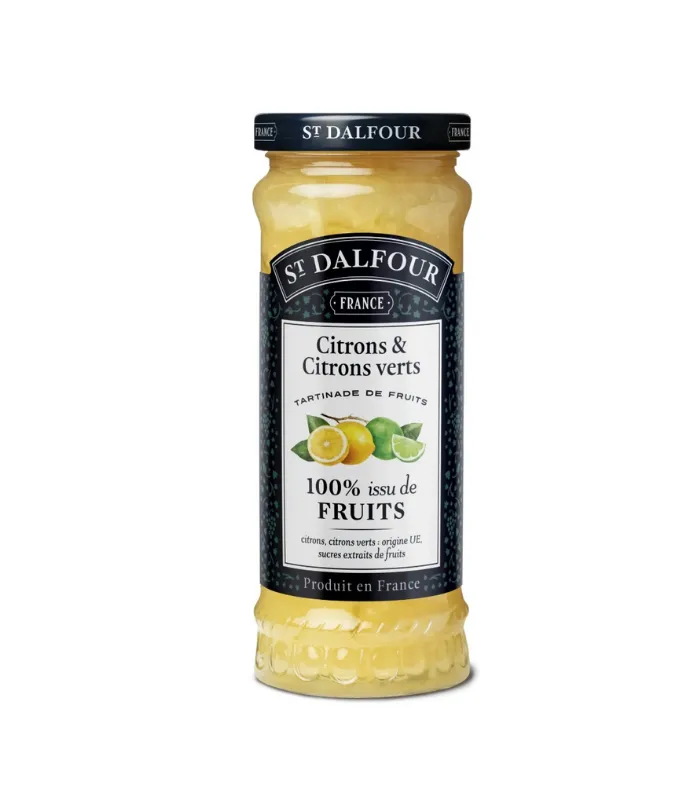 Tartinade de fruits Citron Vert/Citron 284g x6 St Dalfour