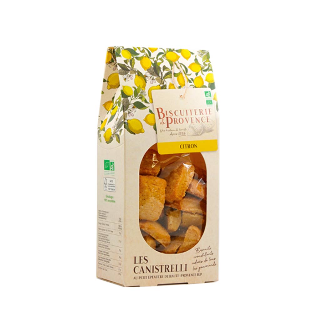 Canistrelli Citron Bio 90g x21 Biscuiterie de Provence