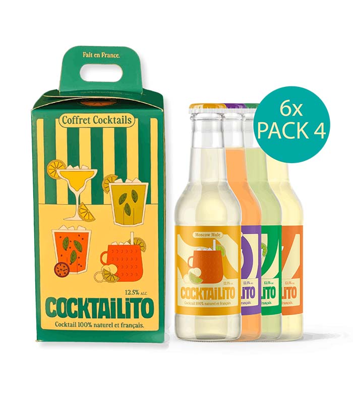 Coffret 4 Cocktails 200ml (12,5% Alc.) - x6 Cocktailito