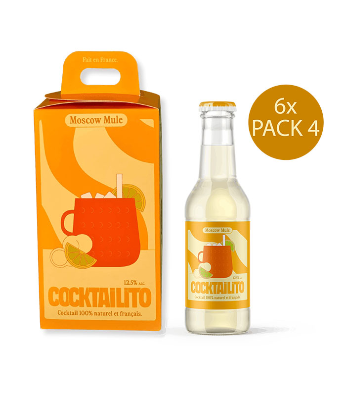 Pack 4 Moscow Mule 200ml (12,5% Alc.) - x6 Cocktailito
