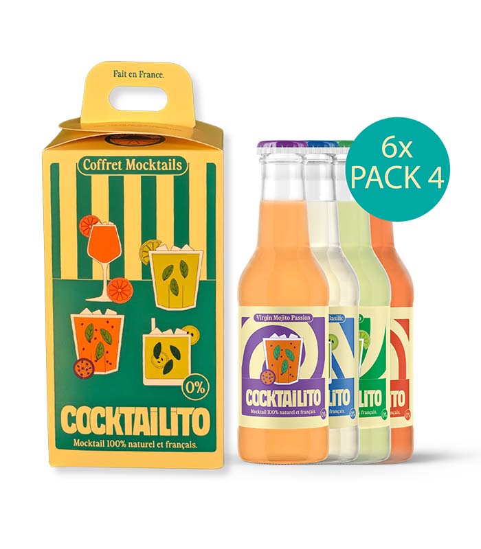 Coffret 4 Mocktails 200ml (0% Alc.) - x6 Cocktailito