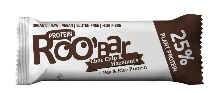 Barre protéinée bio noisettes chocolat 40g - x16 Roo'bar