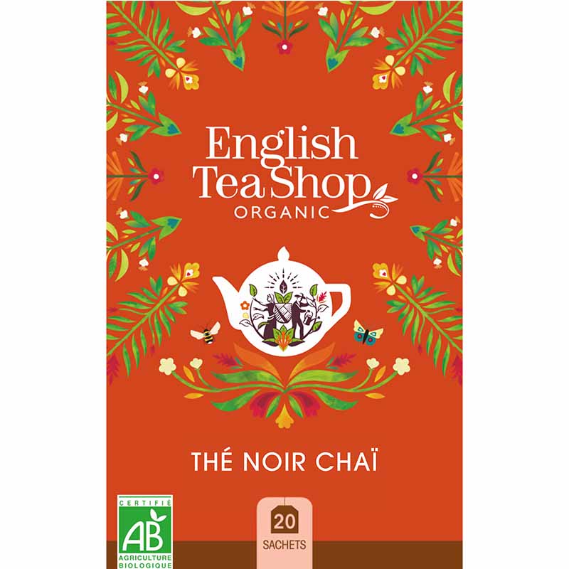 [29120] Thé Noir Chaï Bio 20 sachets x6 ETS