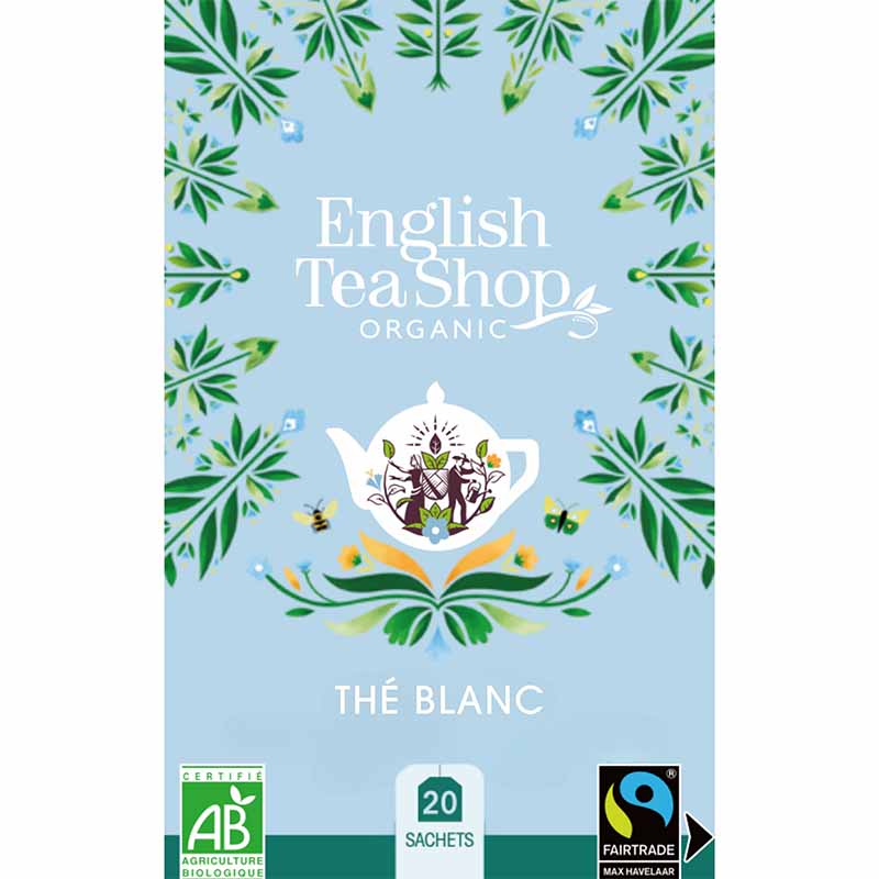Thé Blanc Bio 20 sachets x6 ETS
