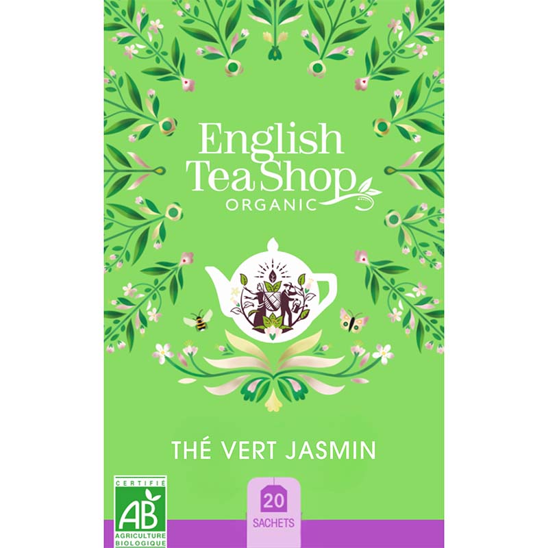 [57888] Thé Vert Jasmin Bio 20 sachets x6 ETS