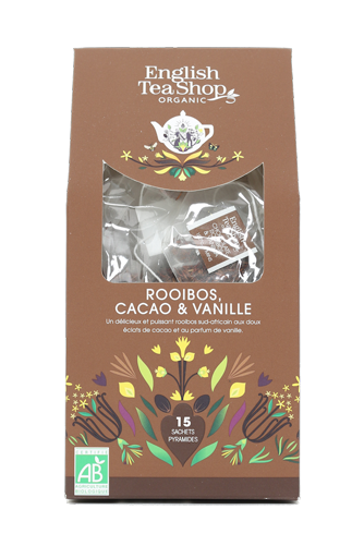 Rooibos Cacao & Vanille Bio 15 sachets pyramides x6 ETS
