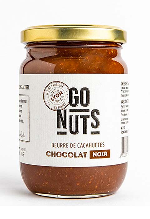 Beurre de Cacahuètes Chocolat Noir Bio 270g x9 Go Nuts