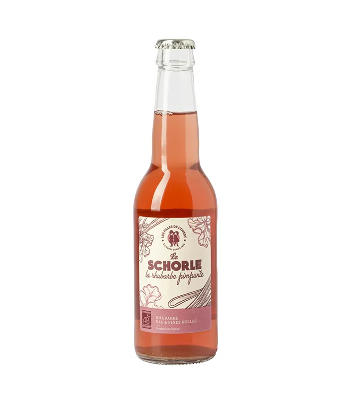 [75106] Schorle Rhubarbe Pimpante Bio 33cl x12 Les Filles de l’Ouest