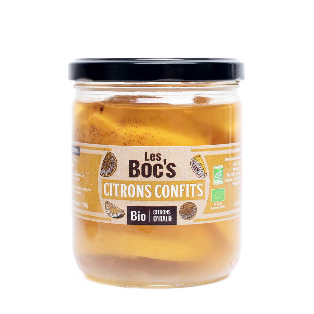 Citrons Confits Bio 360g x6 Les Boc's