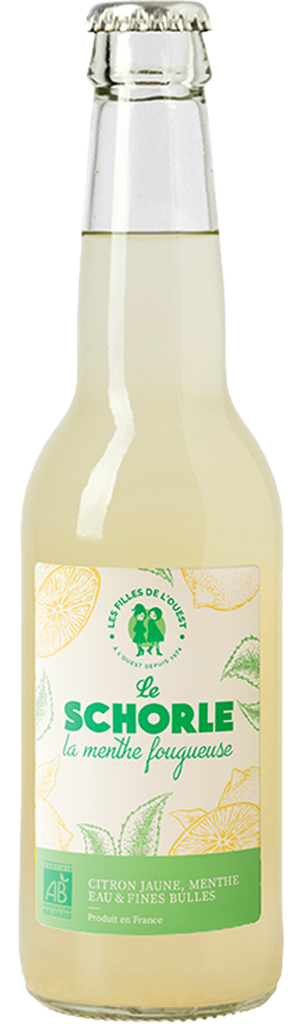 Schorle Menthe Fougueuse Bio 33cl x12 Les Filles de l’Ouest