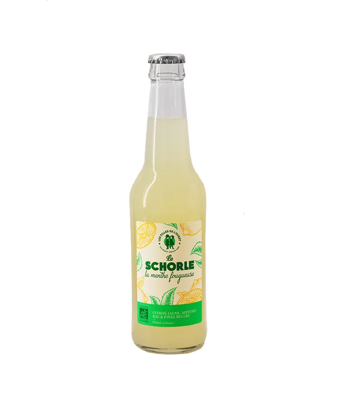 [75205] Schorle Menthe Fougueuse Bio 33cl x12 Les Filles de l’Ouest