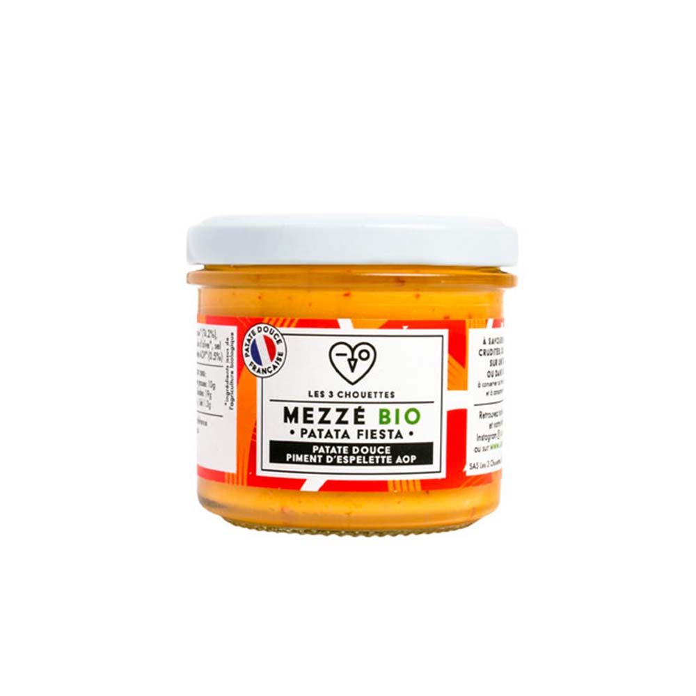 Mezzé Patate douce piment d'Espelette aop Bio 100g x12 Les 3 Chouettes