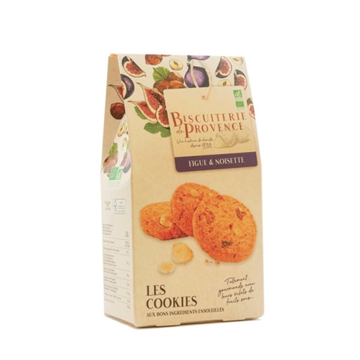 Cookies figues et noisettes Bio 120g x10 Biscuiterie de Provence