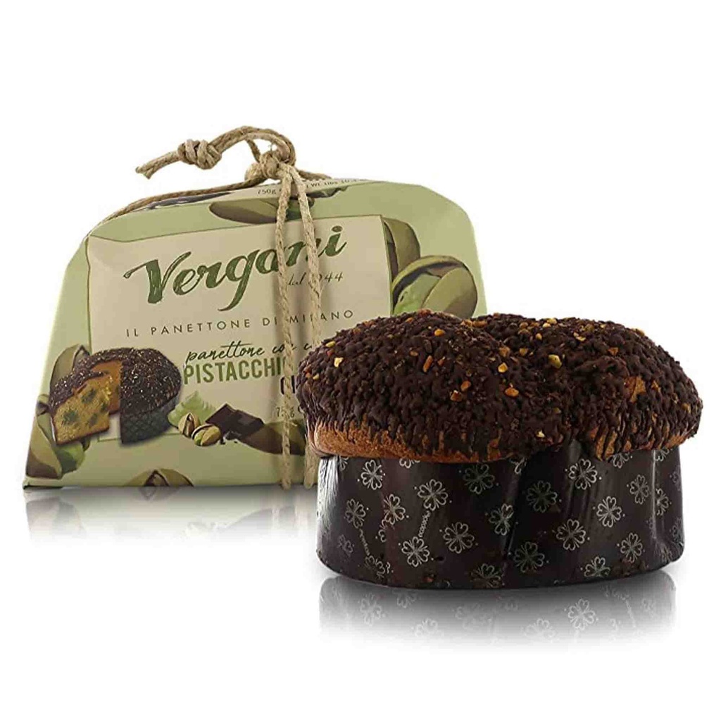 [12926] Panettone Chocolat & Pistache 750g x6 Vergani