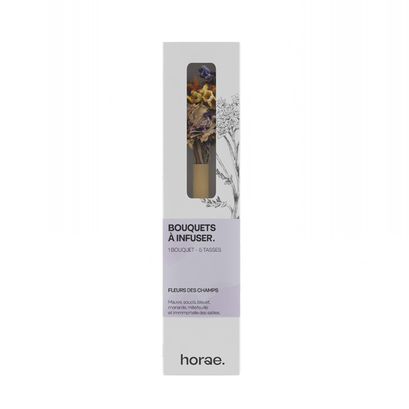 [50011] Bouquet à infuser en Théière, Fleurs des champs Bio x12 Horae