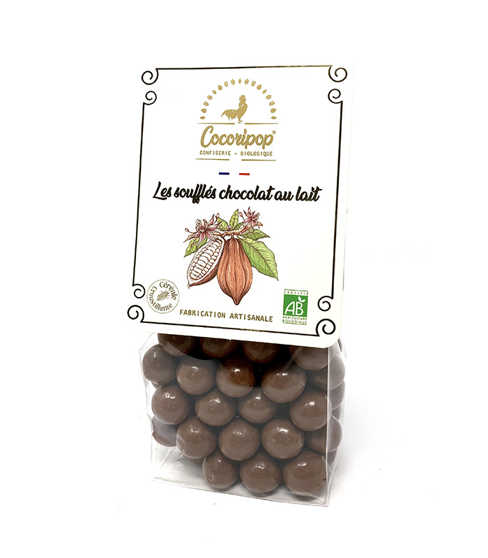 Soufflés Chocolat au Lait Bio 100g x9 Cocoripop