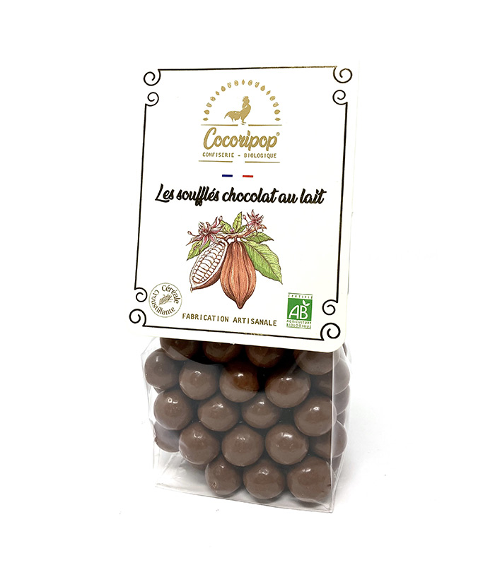 [87404] Soufflés Chocolat au Lait Bio 100g x9 Cocoripop