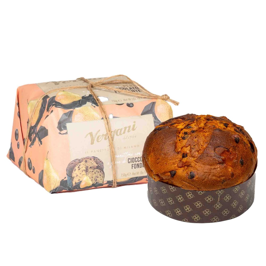 Panettone Poires & Chocolat 750g x6 Vergani