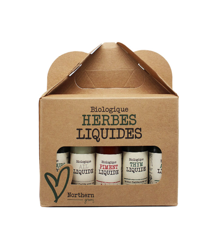 [93010] Coffret de 10 herbes liquides Bio 40ml x6 Northern Greens