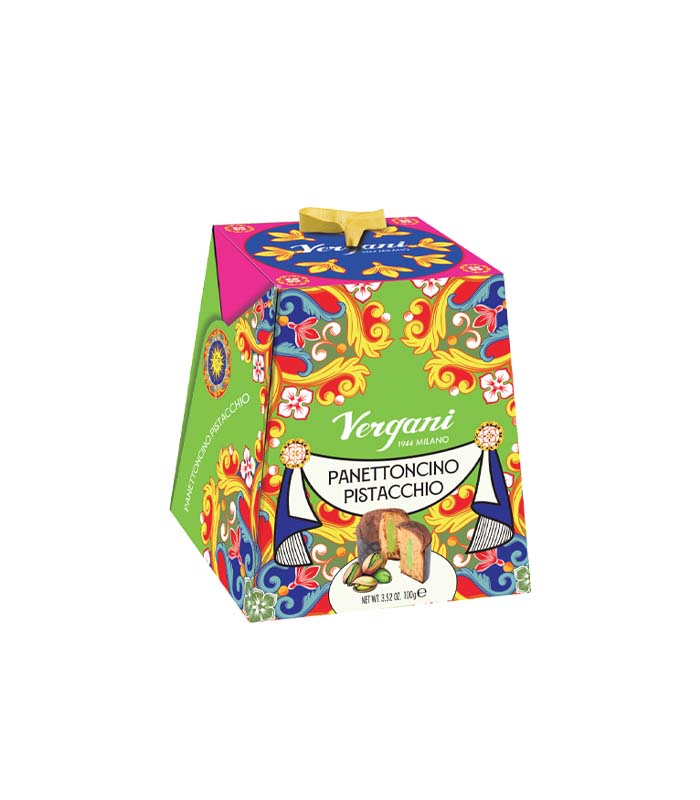 Panettone Pistache 100g boîte Sicile x24 Vergani