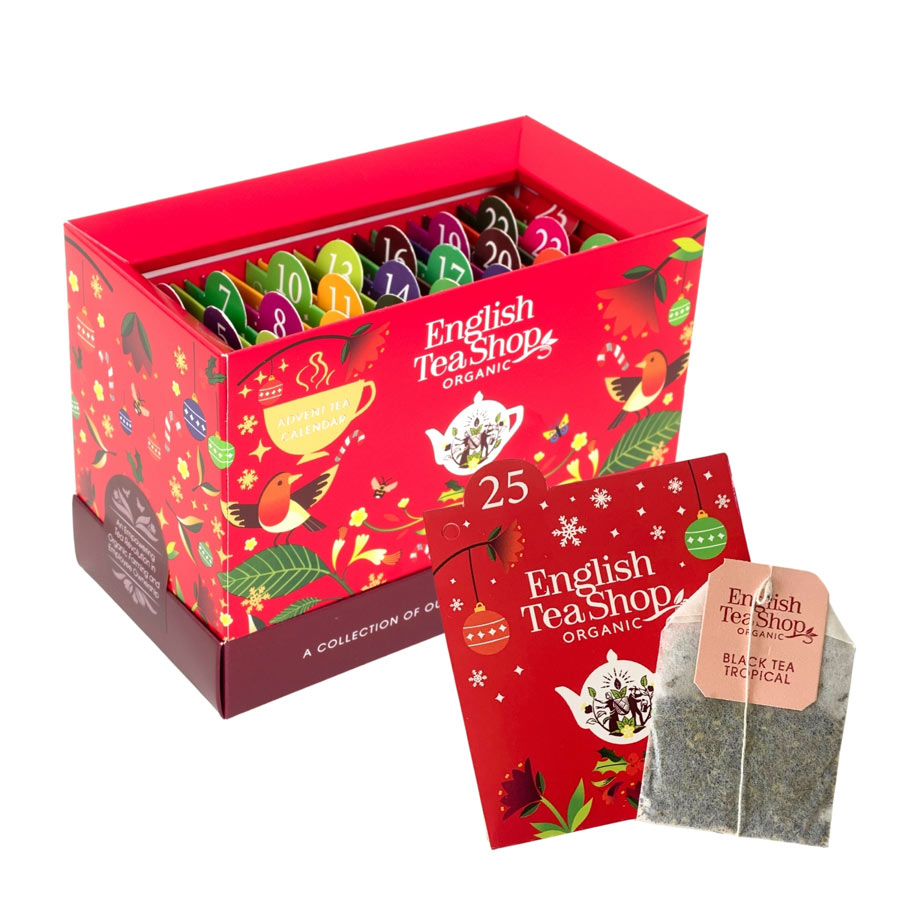 [69461] Calendrier de l’Avent à Cartes Rouge Bio 25 sachets x6 ETS