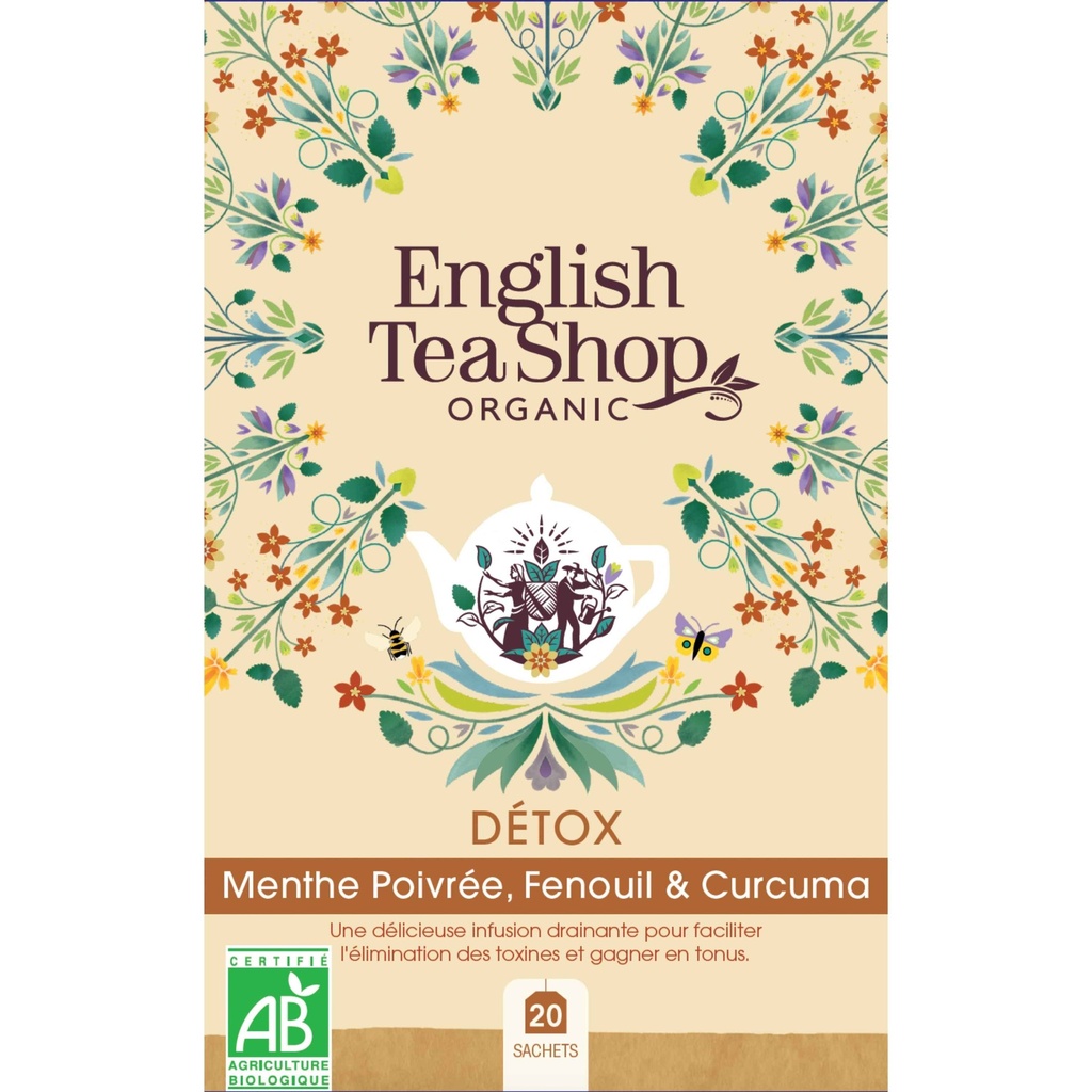 Infusion Détox Bio 20 sachets x6 ETS