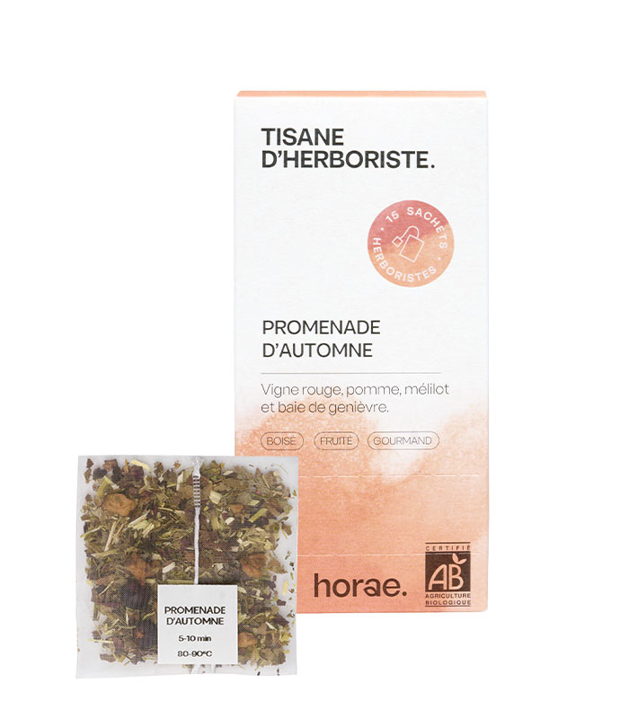 Tisane d'herboriste Bio - Promenade d'Automne 15 sachets x6 Horae