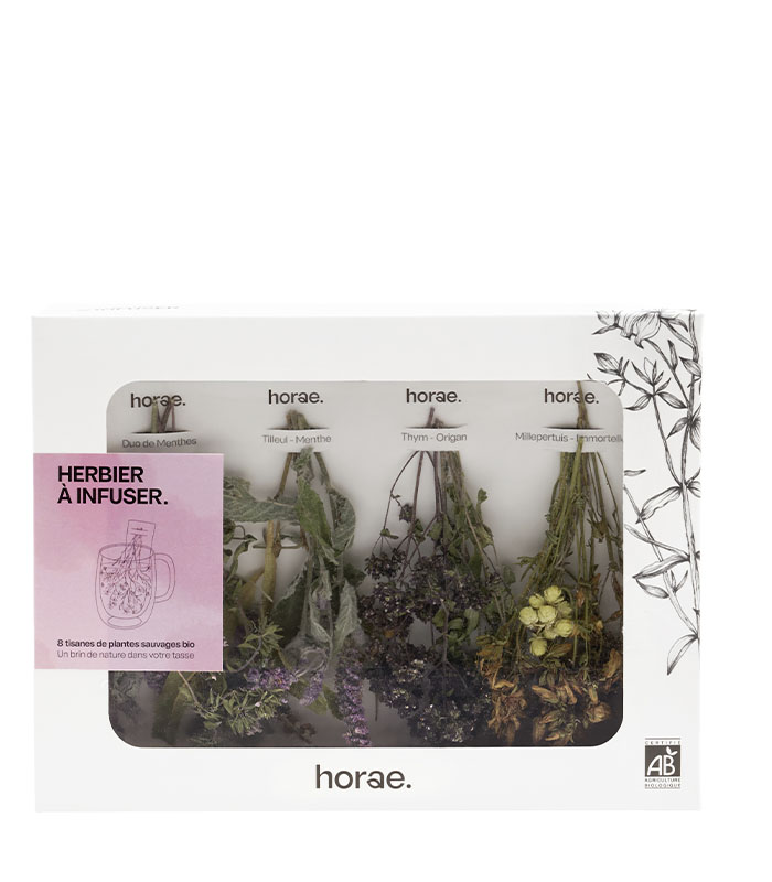 [50530] Coffret 8 bouquets à infuser en Tasse bio X6 Horae