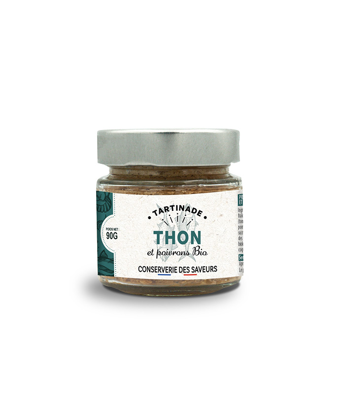 Tartinade de Thon & Poivrons bio 90g x12 La Conserverie des Saveurs