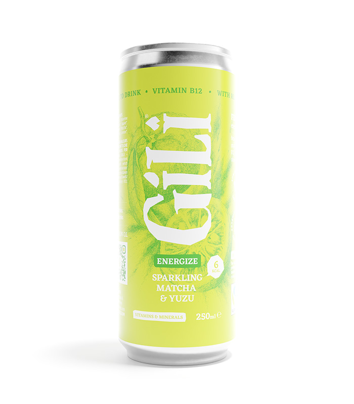 Prêt-à-boire pétillante Matcha et Yuzu en canette bio 25cl x12 Gili