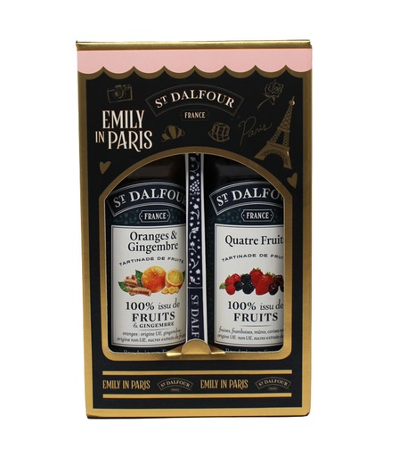 [13222] Coffret de 2 confitures - Edition Limitée Emily in Paris 2x284g X12 St Dalfour