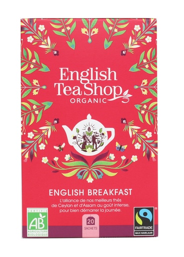 [29090] English Breakfast Bio 20 sachets x6 ETS