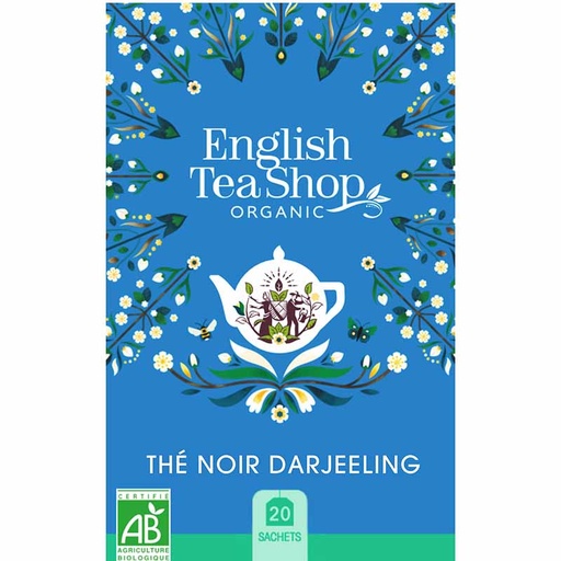 [40187] Thé Noir Darjeeling Bio 20 sachets x6 ETS