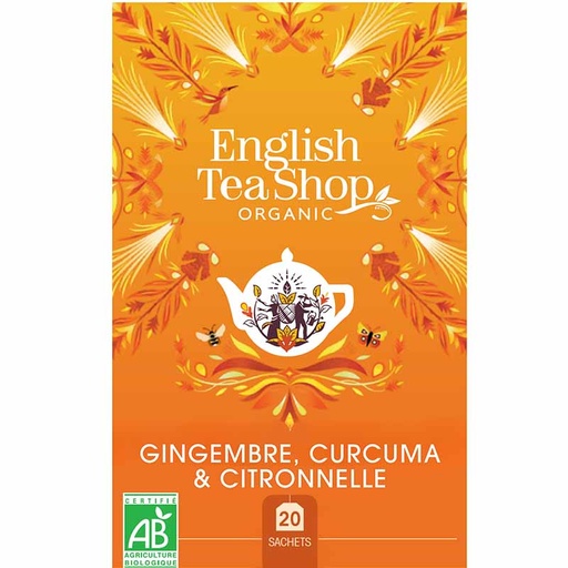 [57802] Curcuma, Gingembre & Citronnelle Bio 20 sachets x6 ETS