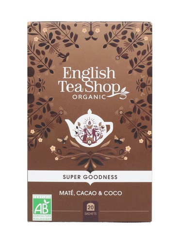 Maté, Cacao &amp; Coco Bio 20 sachets x6 ETS