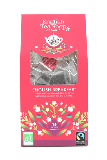 [59448] Thé English Breakfast Bio 15 sachets pyramides x6 ETS