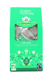 [59493] Thé Vert Bio 15 sachets pyramides x6 ETS